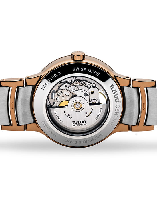 Rado Rado Centrix Automatic Open Heart R30181103, centrix швейцария мужские часы на браслете нержавеющая сталь боковой вид